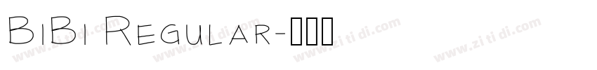 BiBi Regular字体转换
